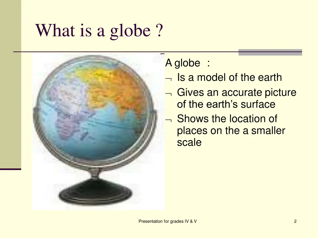 what is a globe