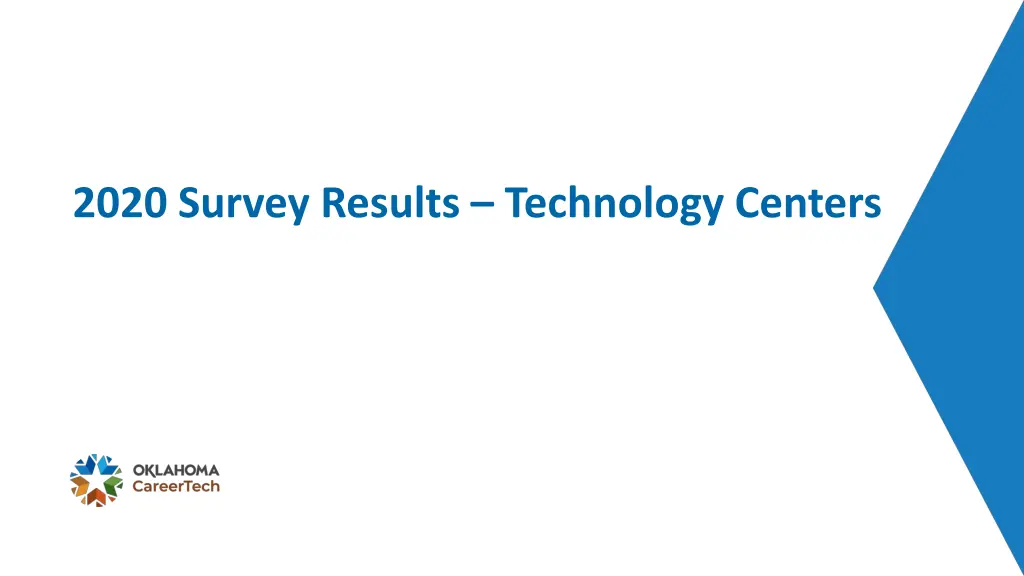 2020 survey results technology centers