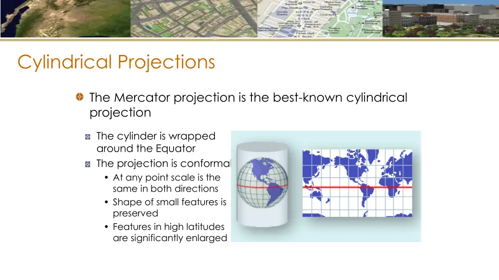 cylindrical projections