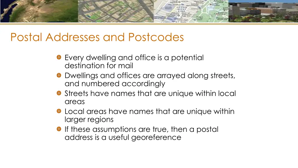 postal addresses and postcodes