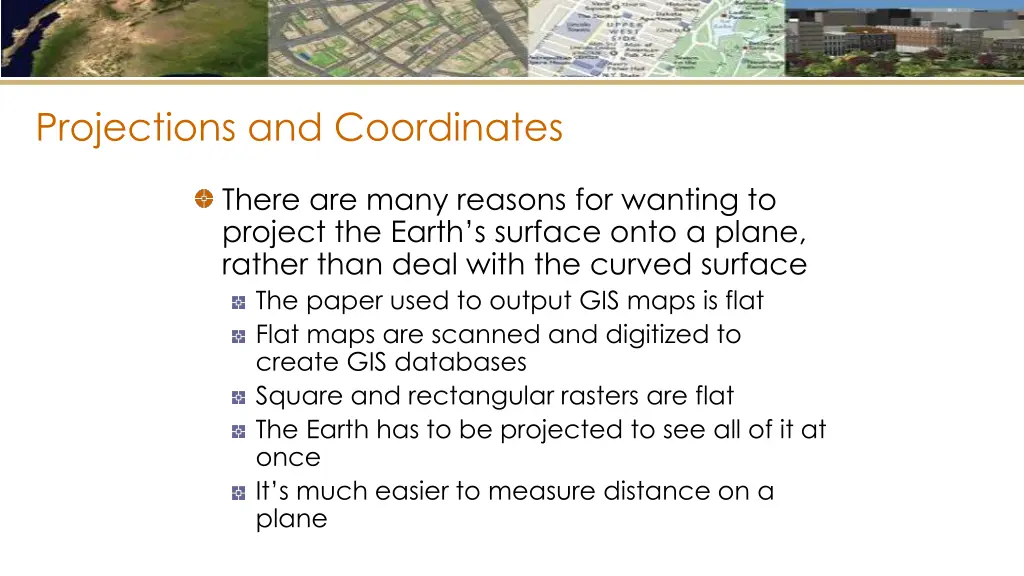 projections and coordinates