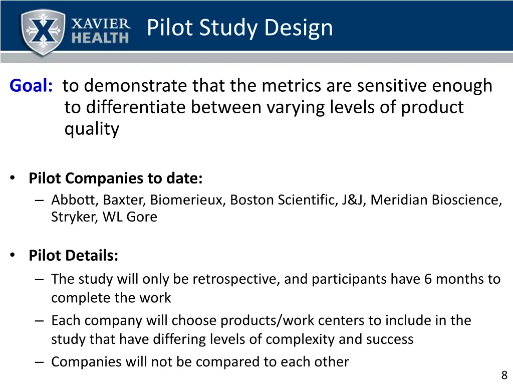 pilot study design