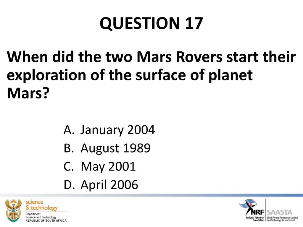 question 17