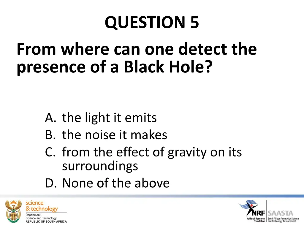 question 5