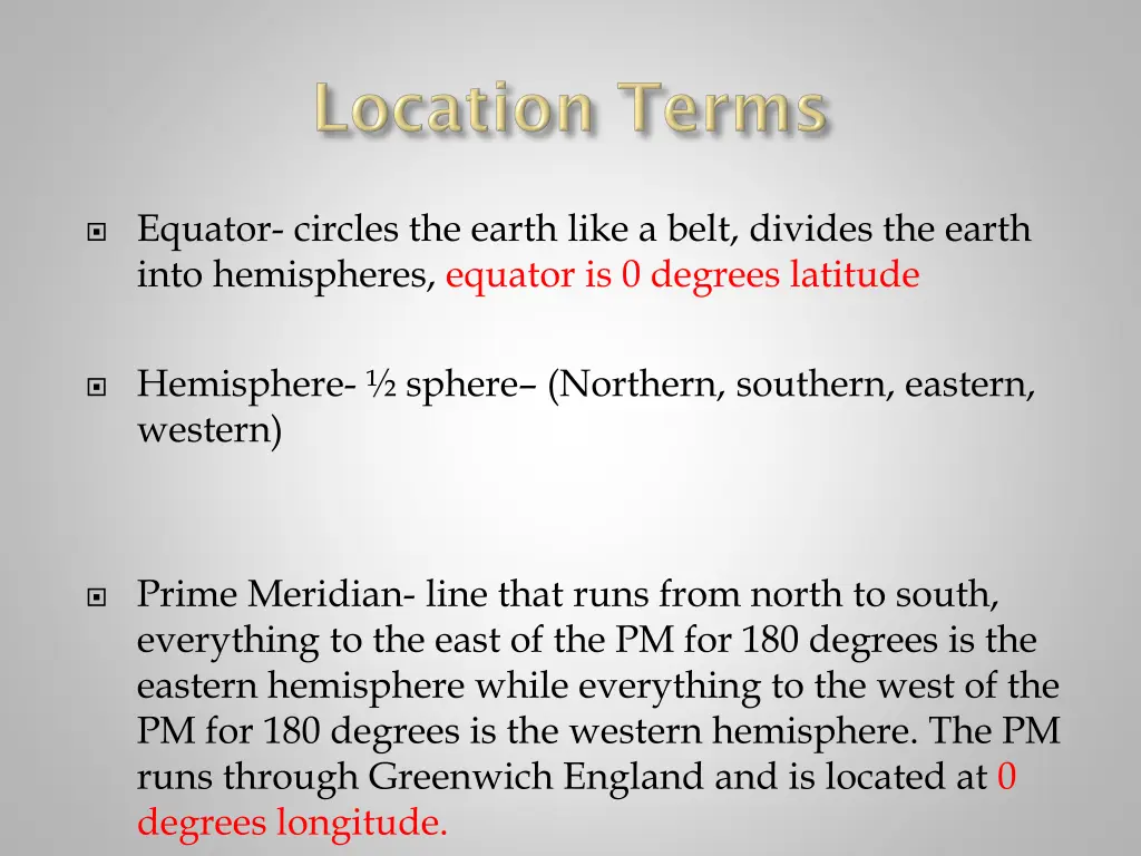 equator circles the earth like a belt divides