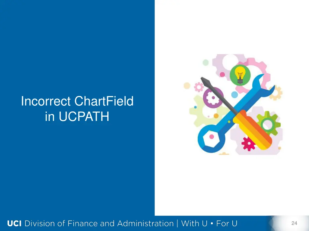 incorrect chartfield in ucpath