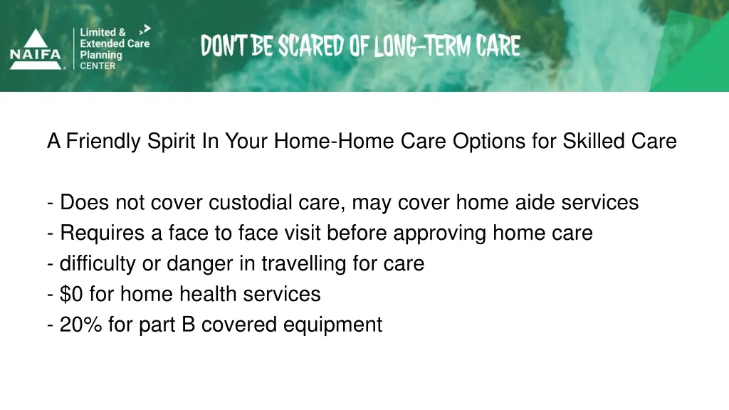 a friendly spirit in your home home care options