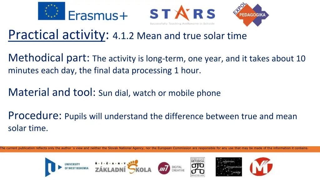 practical activity 4 1 2 mean and true solar time