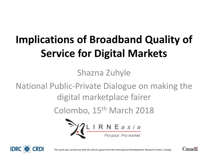 implications of broadband quality of service