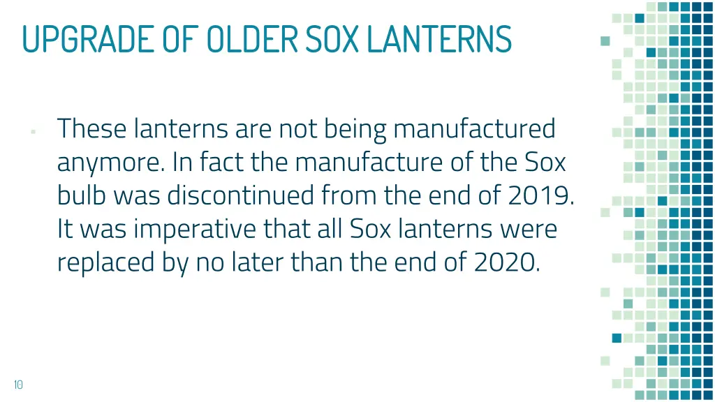 upgrade of older sox lanterns upgrade of older