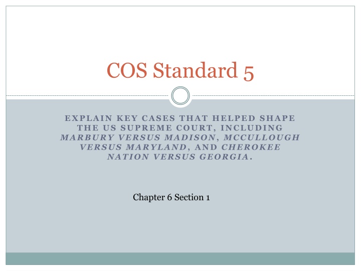 cos standard 5