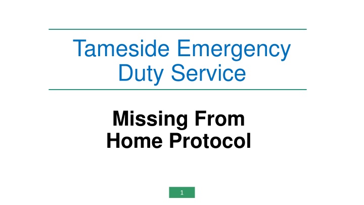 tameside emergency duty service