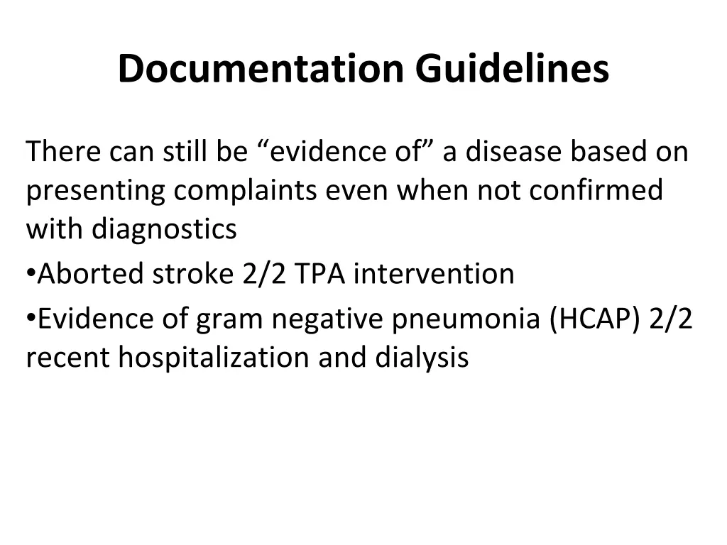 documentation guidelines 2