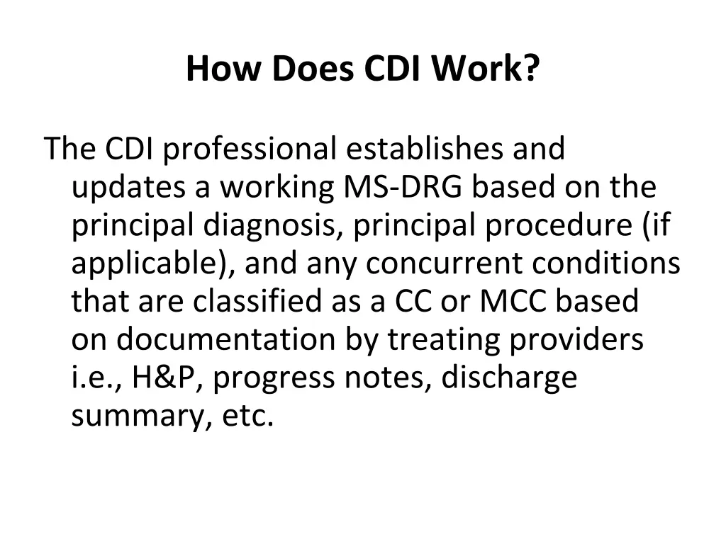 how does cdi work