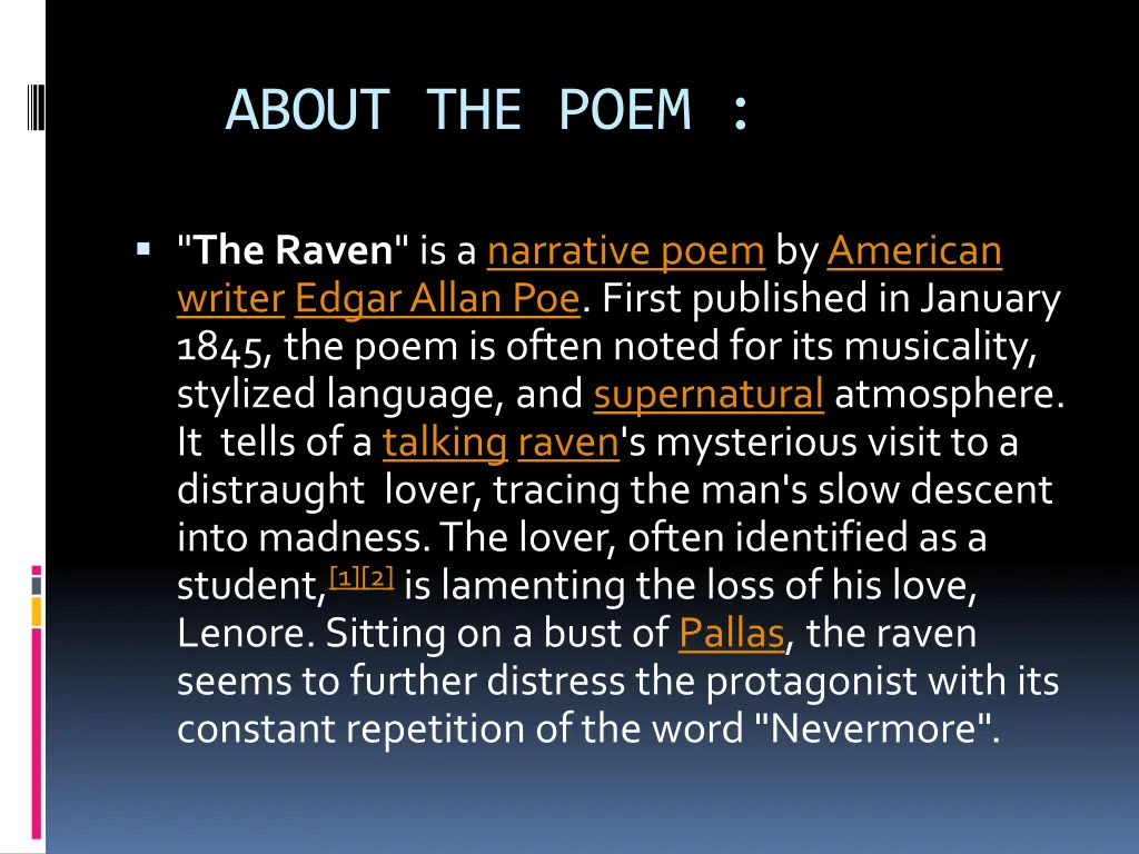 about the poem