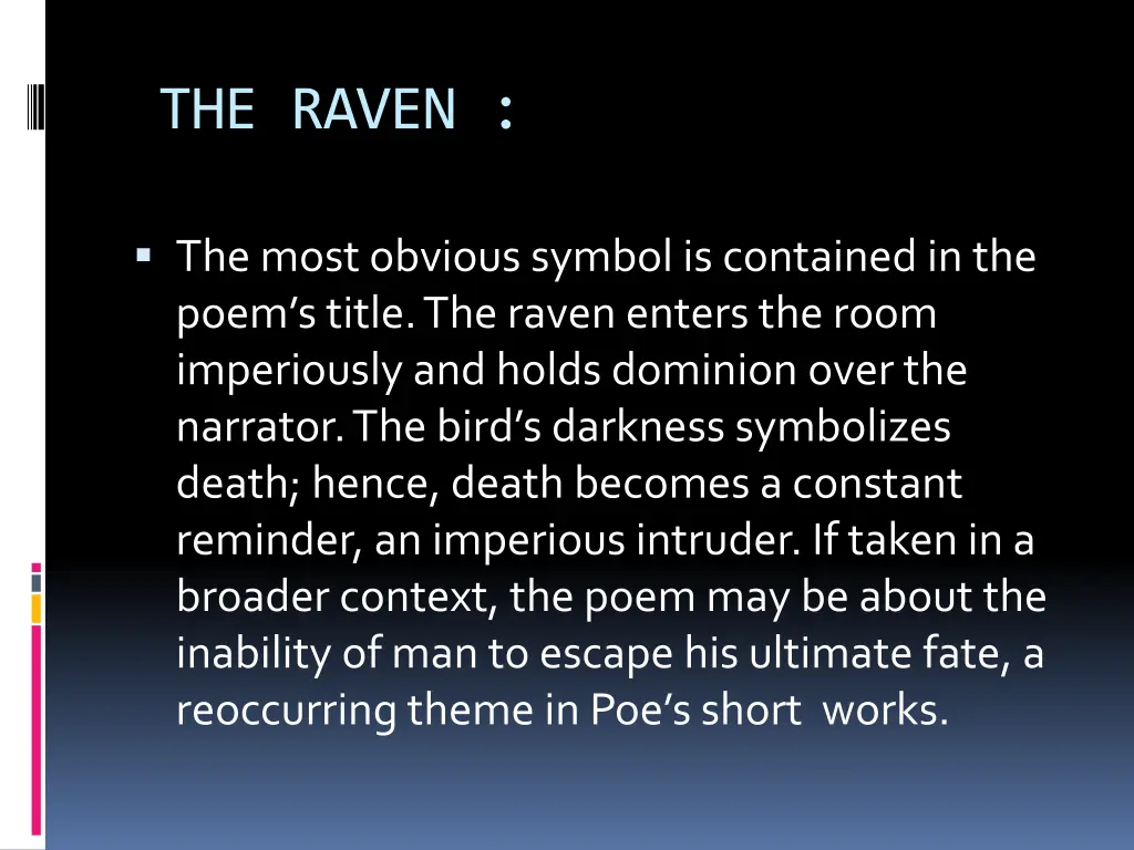 the raven