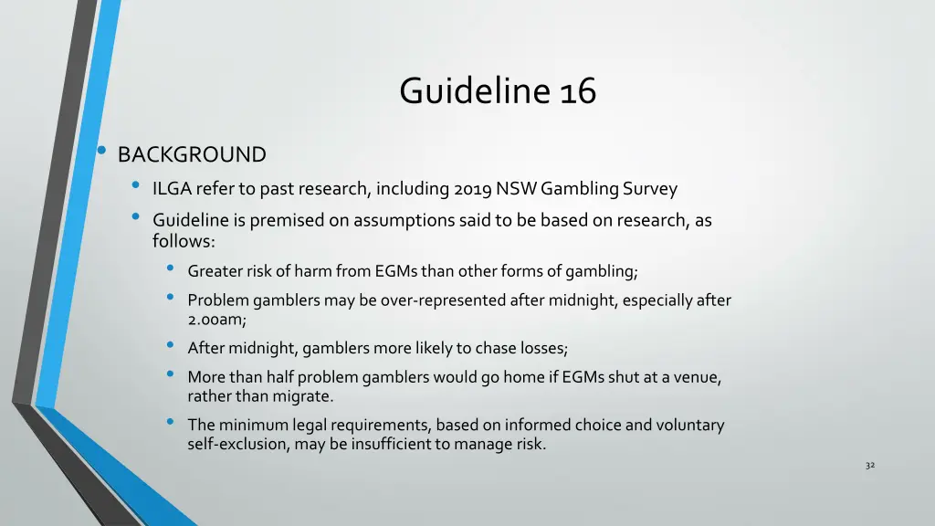 guideline 16