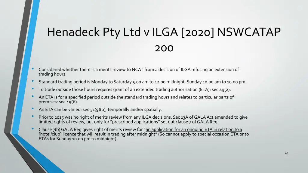 henadeck pty ltd v ilga 2020 nswcatap 200