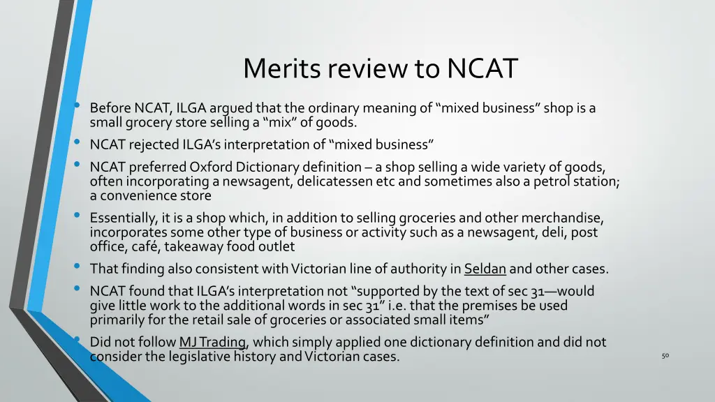 merits review to ncat