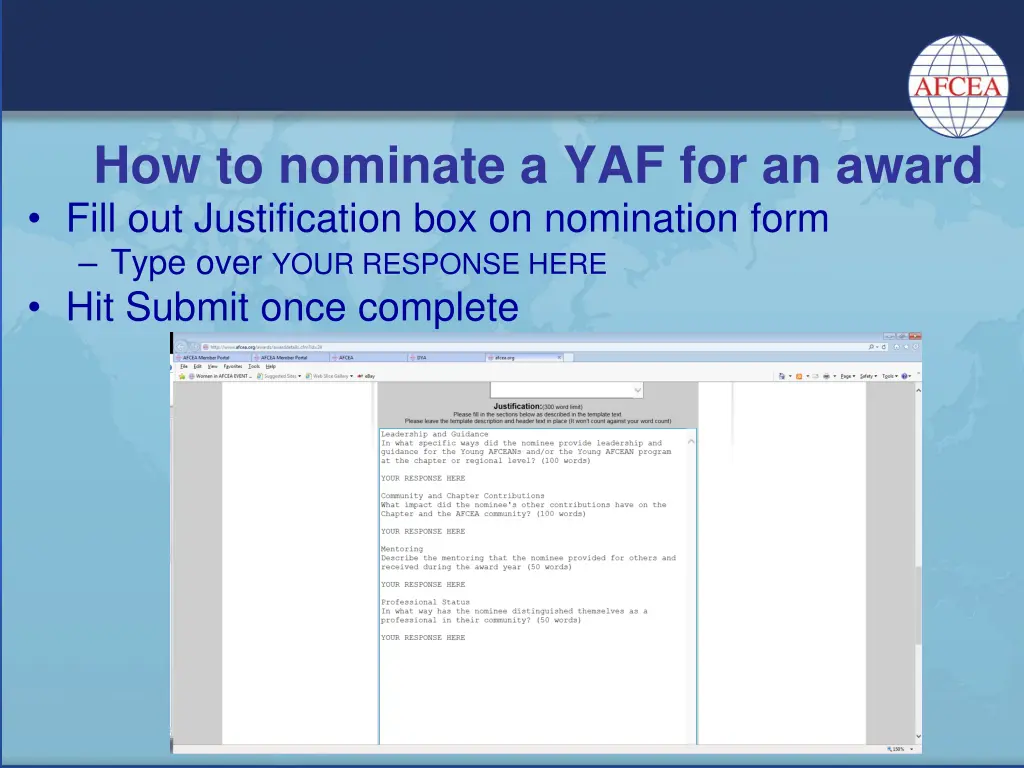 how to nominate a yaf for an award 4