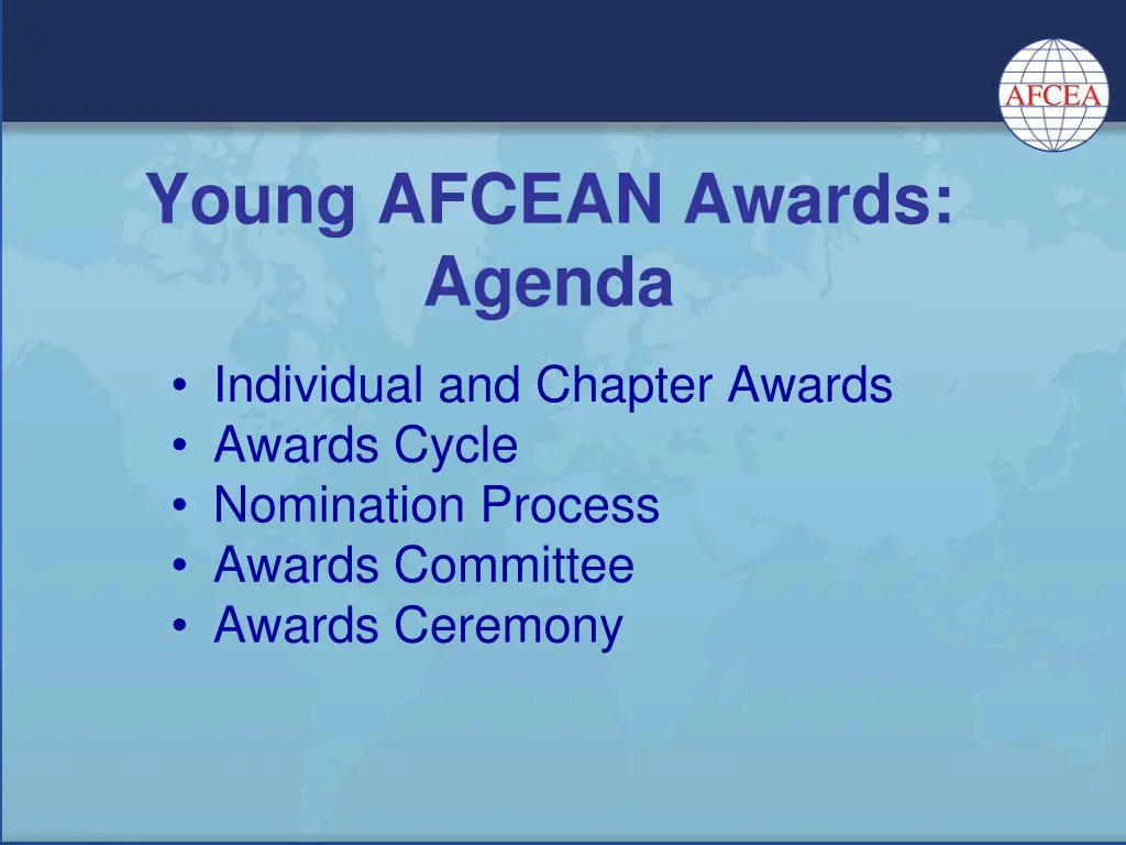 young afcean awards agenda