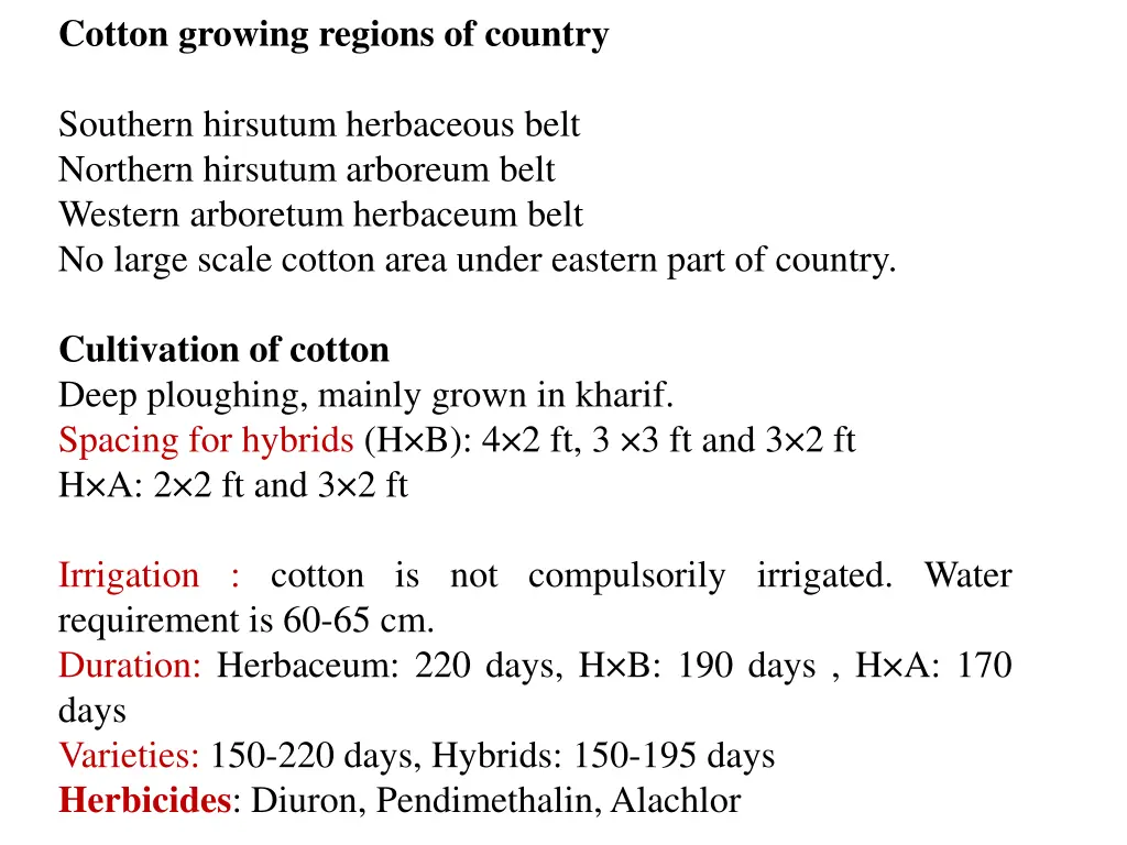 cotton growing regions of country