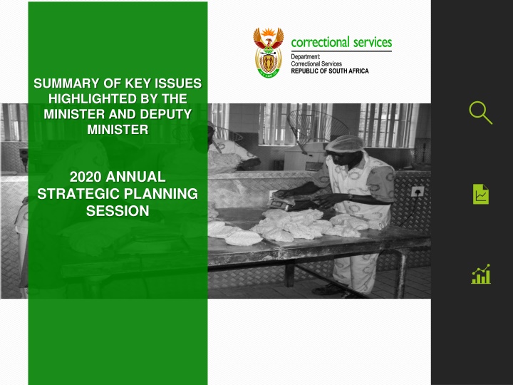 summary of key issues highlighted by the minister