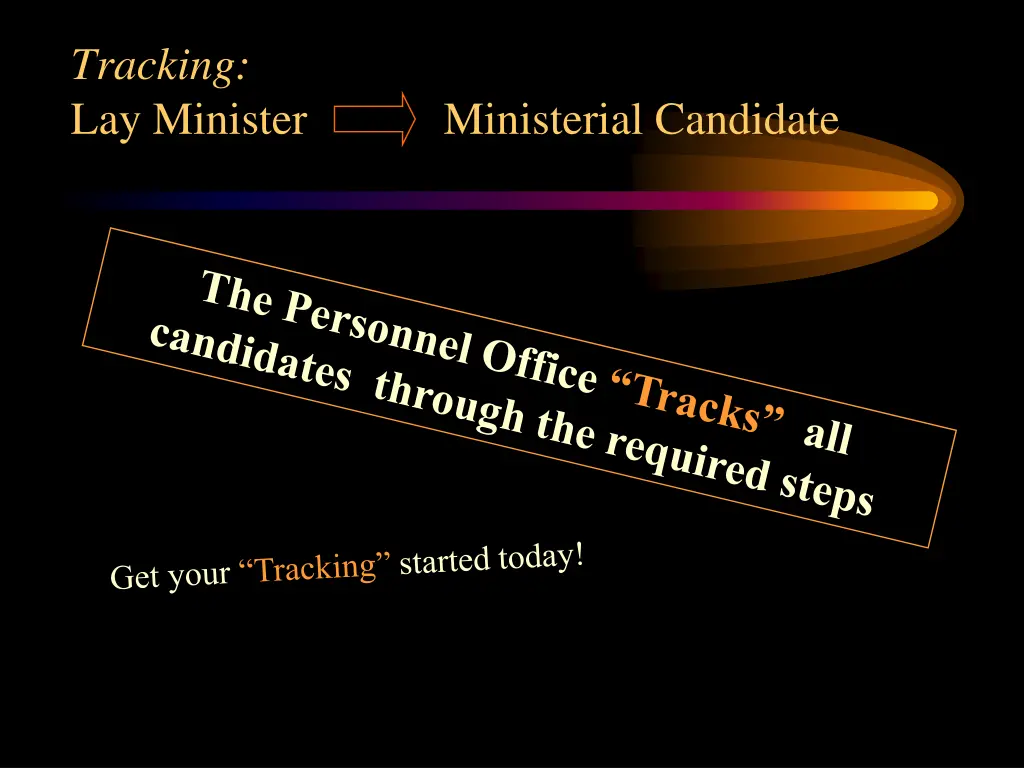 tracking lay minister ministerial candidate