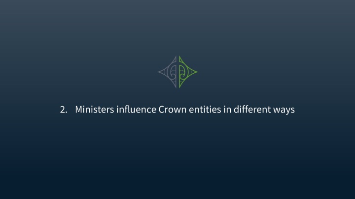 2 ministers influence crown entities in different