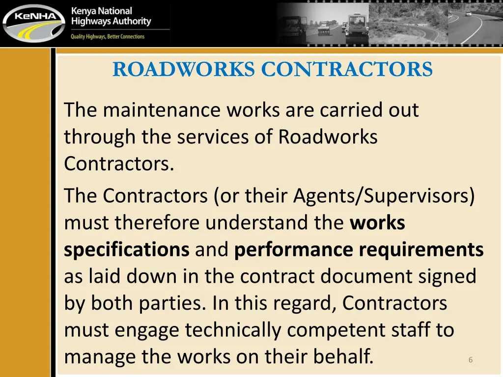 roadworks contractors