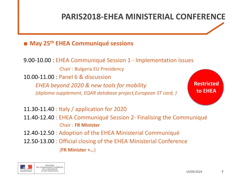 paris2018 ehea ministerial conference 1