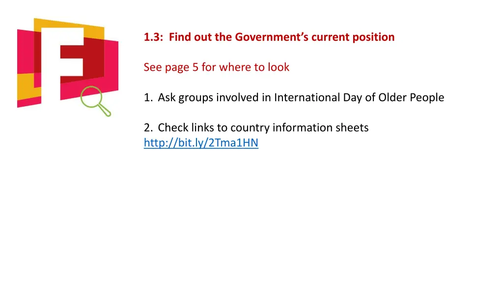 1 3 find out the government s current position