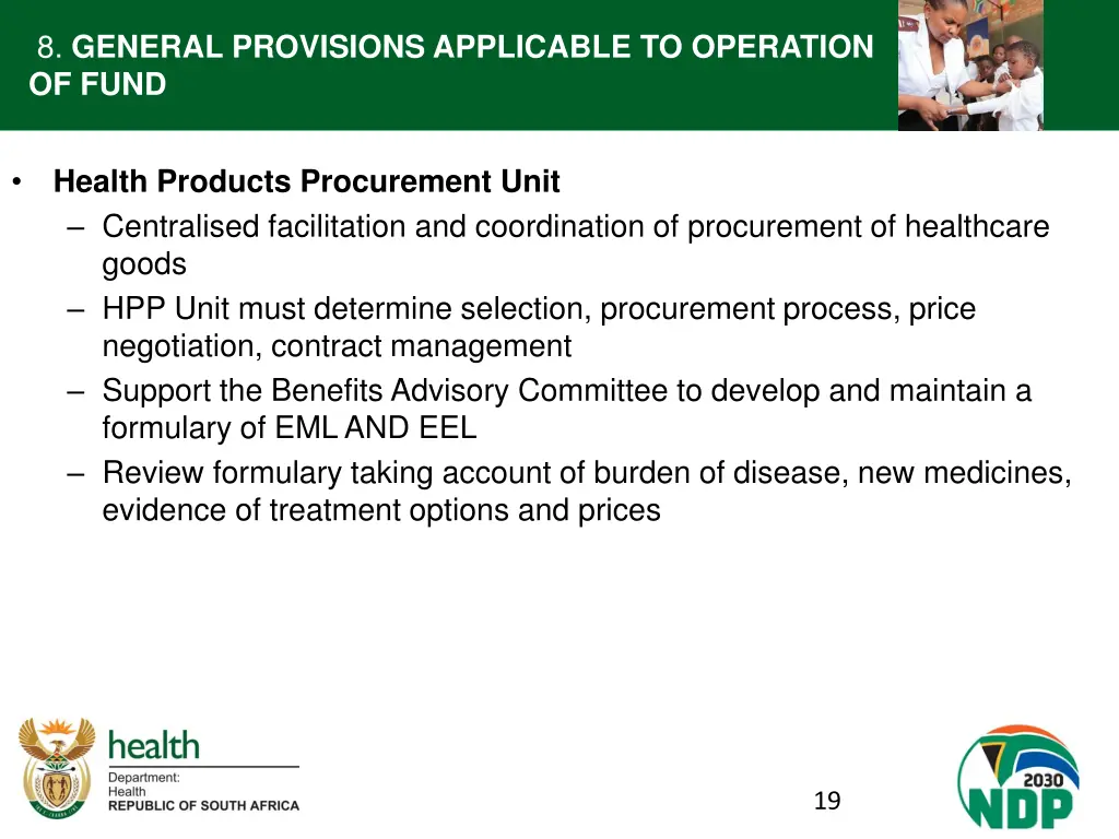 8 general provisions applicable to operation 2