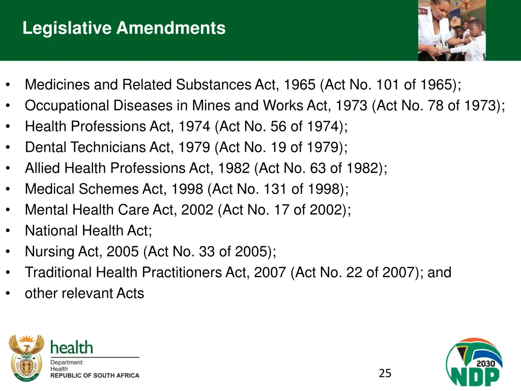 legislative amendments