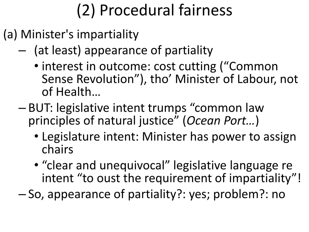 2 procedural fairness