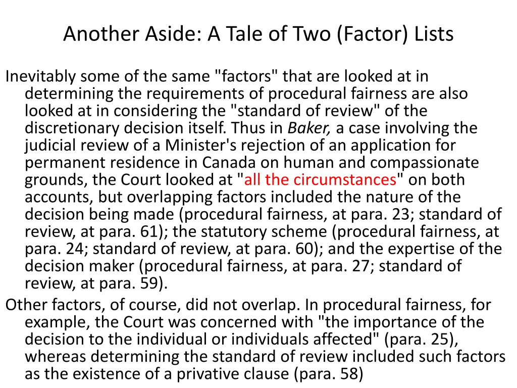 another aside a tale of two factor lists