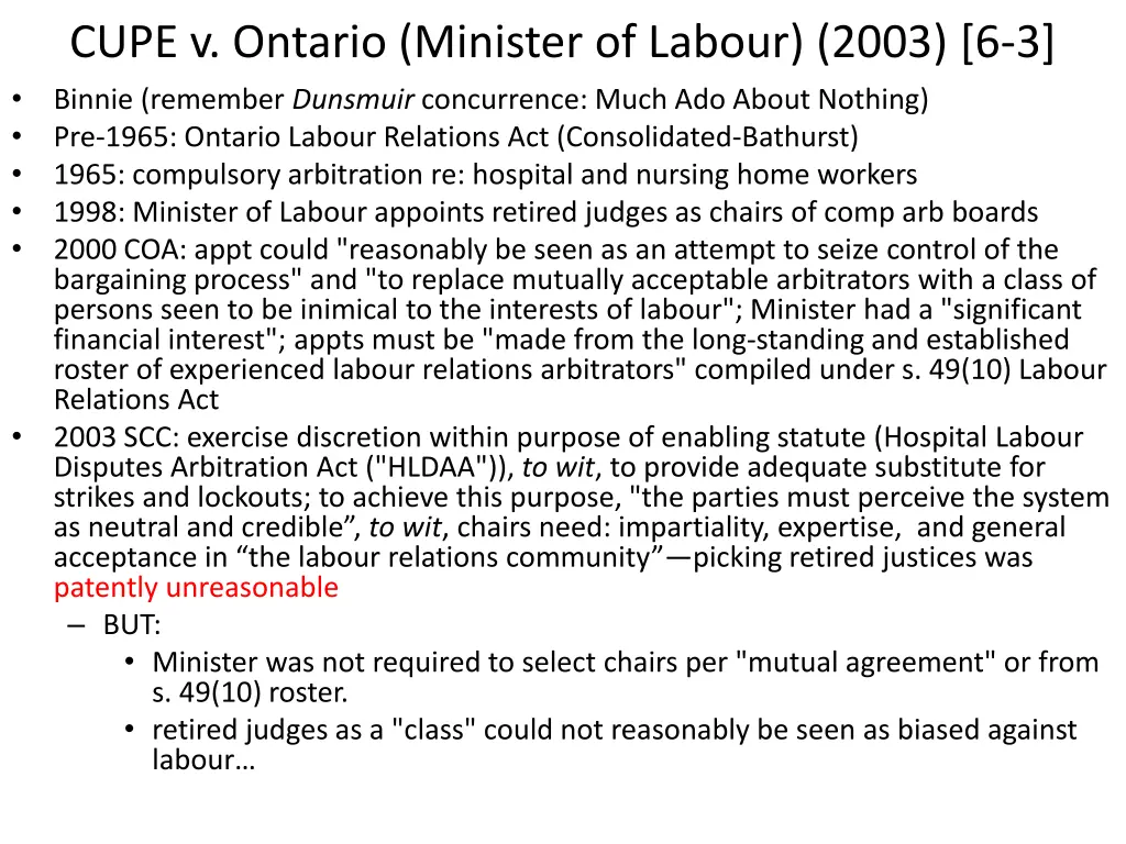 cupe v ontario minister of labour 2003 6 3