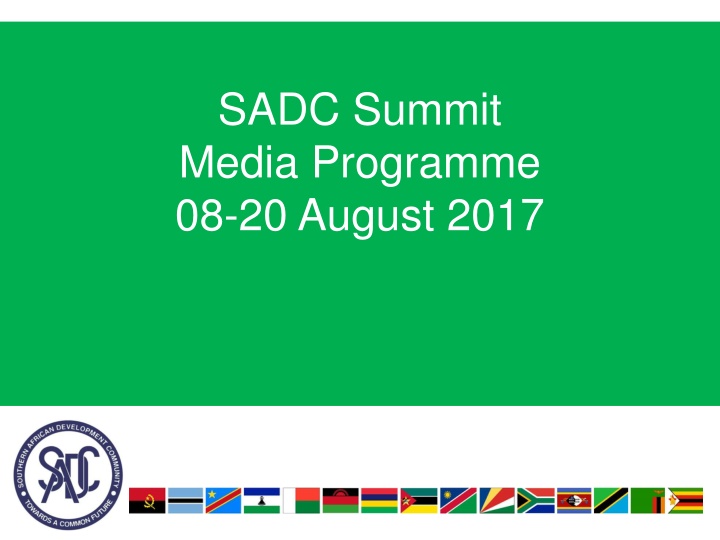 sadc summit media programme 08 20 august 2017