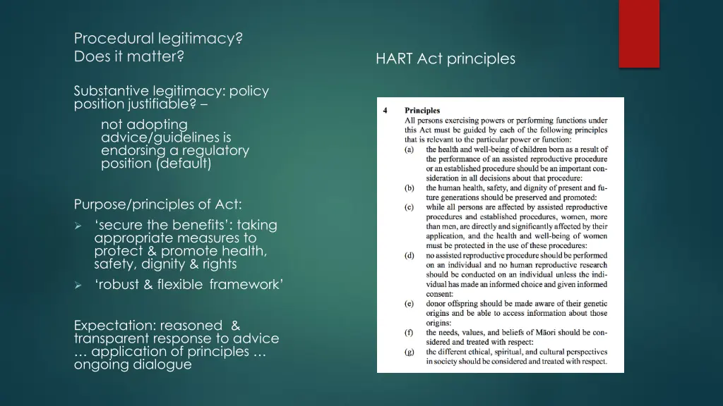 procedural legitimacy does it matter