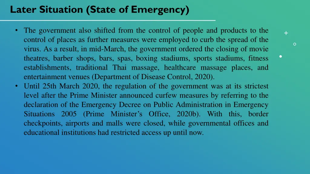 later situation state of emergency 1