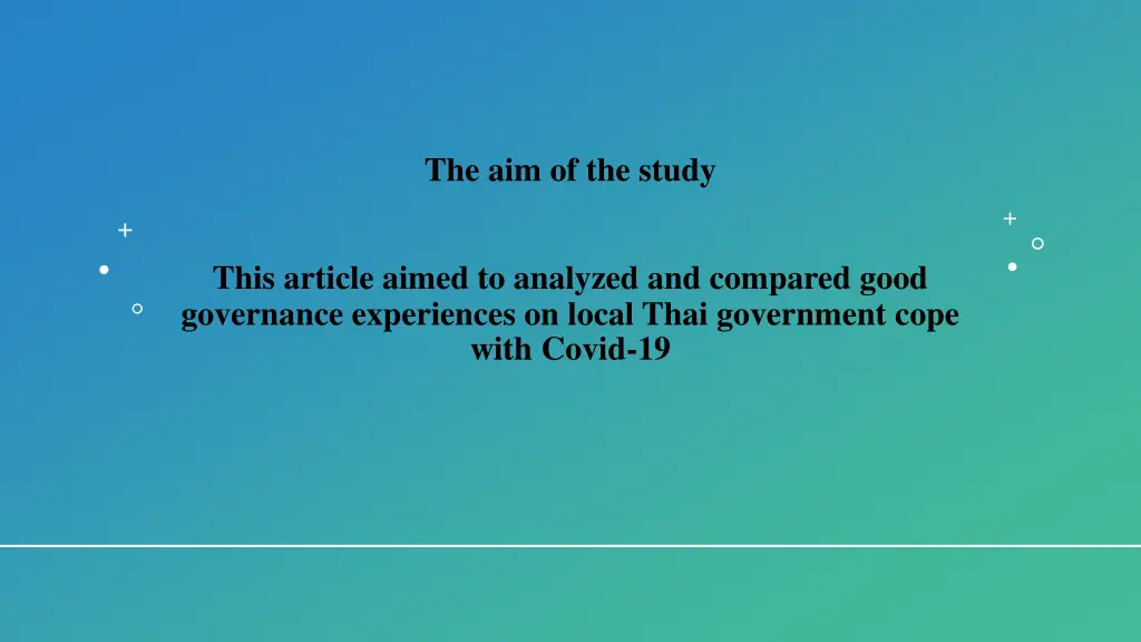 the aim of the study