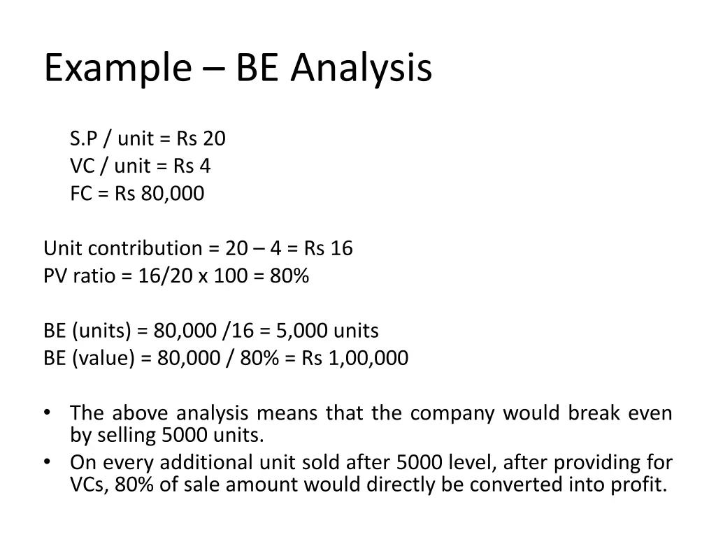 example be analysis