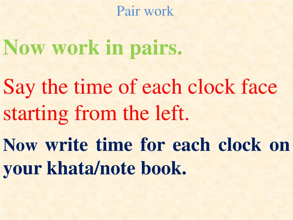 pair work 1