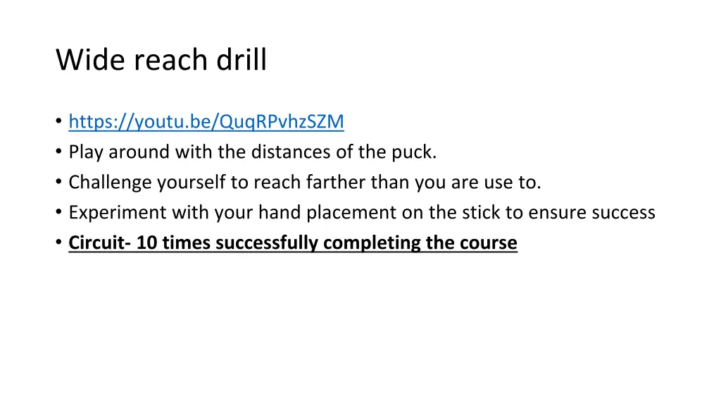 wide reach drill