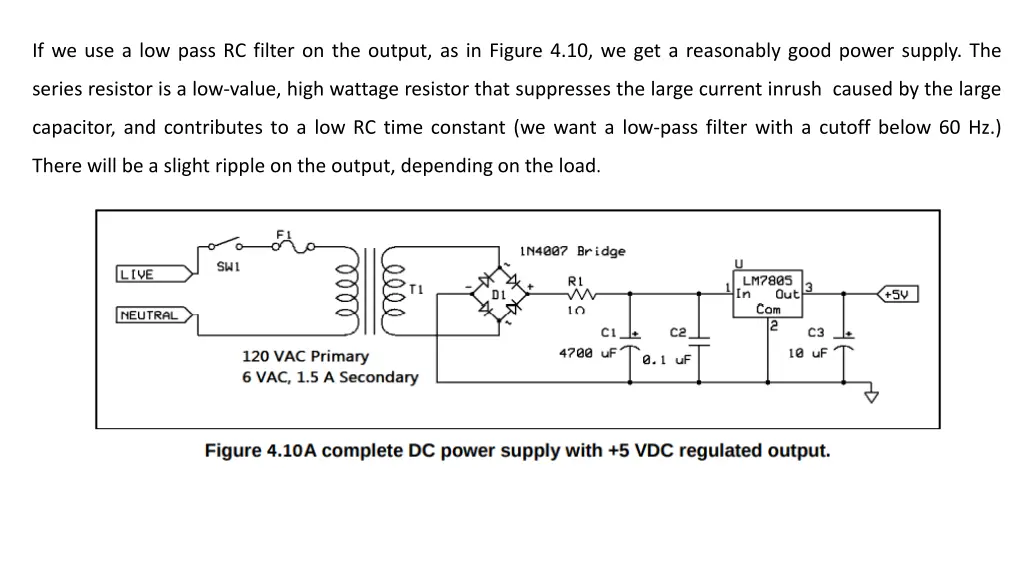 if we use a low pass rc filter on the output