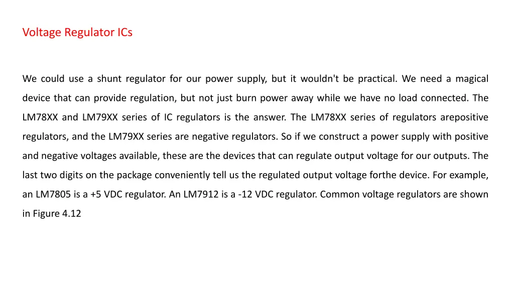 voltage regulator ics