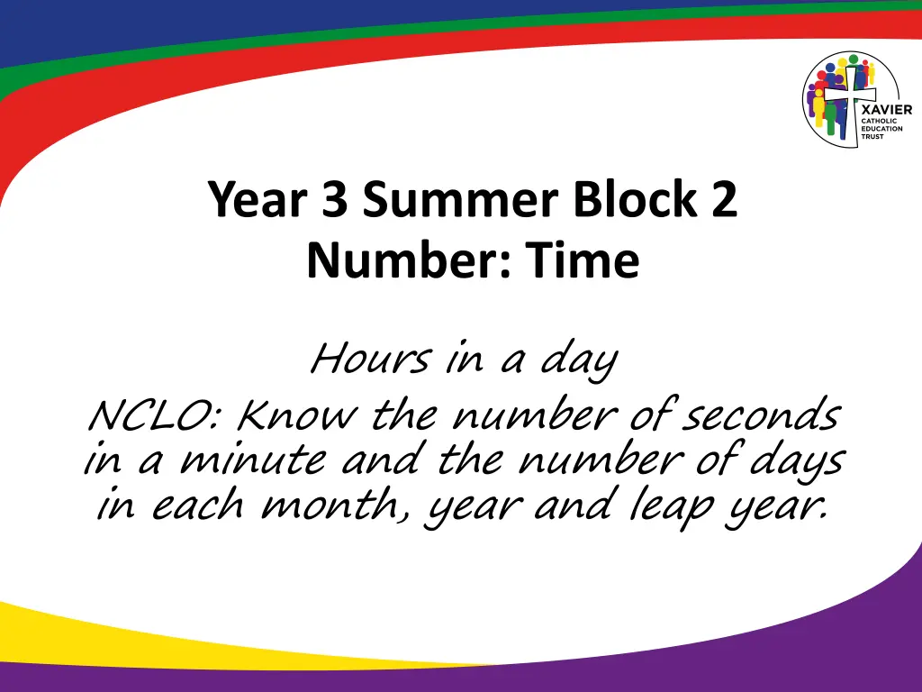 year 3 summer block 2 number time 1