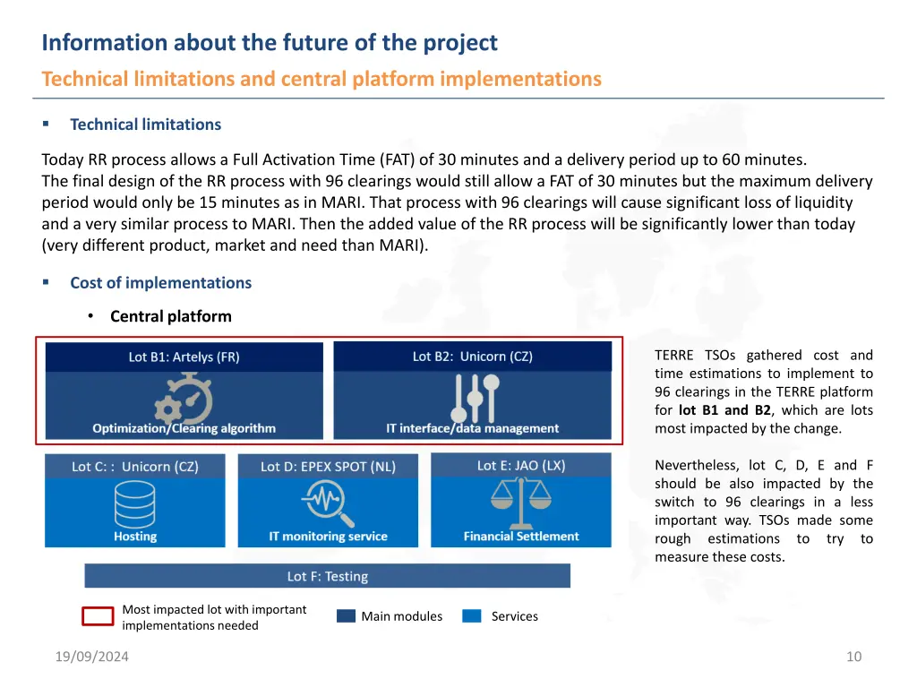 information about the future of the project 1