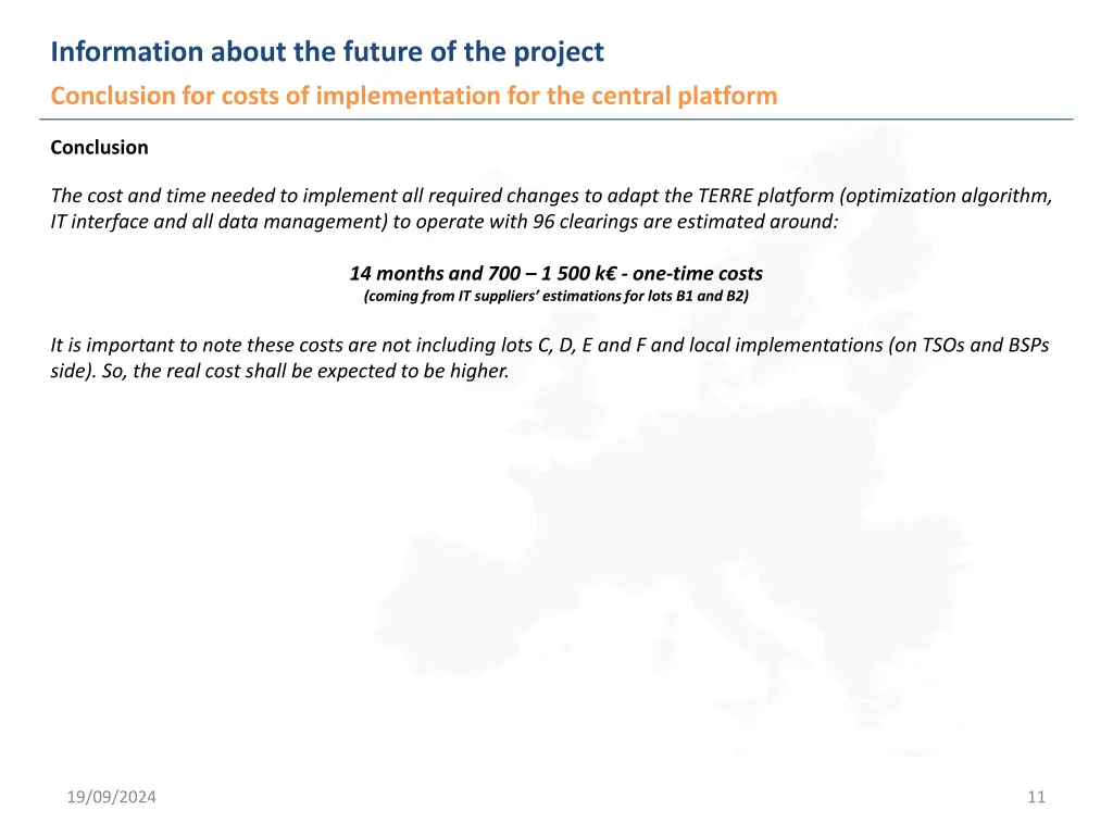 information about the future of the project 2