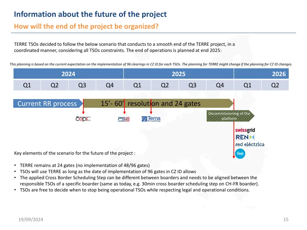 information about the future of the project 6